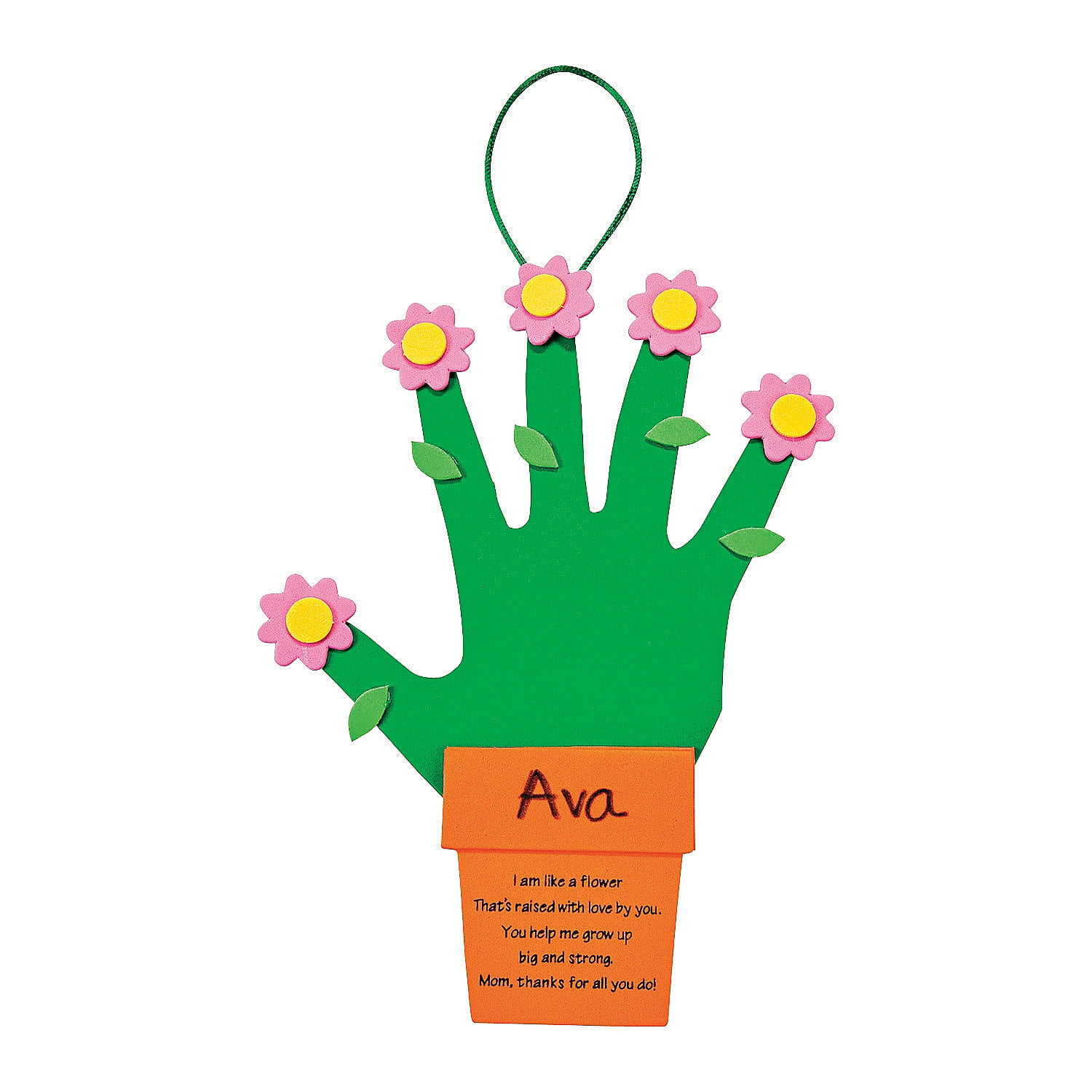 Fun Express Handprint Flowers For Mom Craft Kit for Mother's Day
