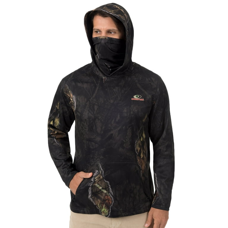 Mossy Oak Men s Performance Fleece Hoodie with Gaiter Walmart