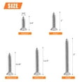 thumbnail image 3 of Juego De Tornillos Para Madera #12 X 3/4"" 1"" 1-1/4"" 1-1/2"" 2"" Helifouner 54 Piezas Kit Surtido De Tornillos Autorroscantes De Cabeza Avellanada Phillips Tornillos Para Madera De Cabeza Plana Phil, 3 of 5