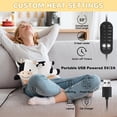 thumbnail image 2 of Cow Heating Pad for Period Cramps Menstrual Pain Relief, Portable Electric Heat Pads USB Powered, Cute Stuff Cow Plush Heated Stuffed Animals Gift, Gifts for Women Teen Girls Birthday Christmas, 2 of 7