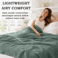 thumbnail image 6 of Yeciiwht Soft Gauze Blanket Breathable Lightweight Cotton Muslin Blankets Throw Blanket for Bed, Couch & Sofa, Cozy All-Season Home Blanket 59*51, 6 of 9