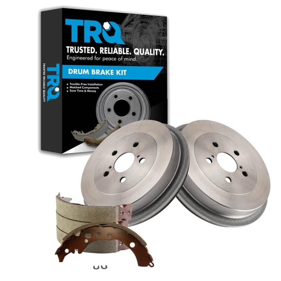 TRQ Rear Brake Pads & Rotors Kit Fits Select 2009-2015 Toyota Corolla