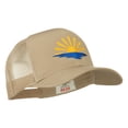 thumbnail image 5 of Sunrise Embroidered Mesh Back Cap - Khaki OSFM, 5 of 5