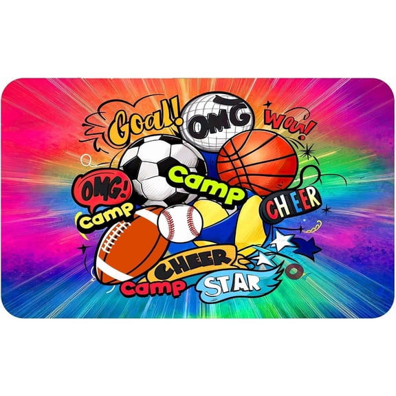 GILBIN'S Super Soft and Comfy Floor Mat Bunk Camp Floor Mats (Tie Dye Floor Mat)