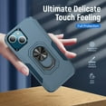 thumbnail image 2 of Full Body Protective Phone Case for iPhone 13 6.1", Heavy Duty Shockproof Cover iPhone 13 [Dual Layer][Hard PC Back], Built in Finger Ring Stable 360°Rotatable Magnetic Ring Kickstand, 2 of 8
