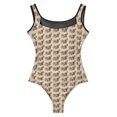 thumbnail image 3 of Ferret Dookside Swimsuit Cute Animal Print Push Up Swimwear One-Piece Surfing Bathing Suit Bodysuit Sexy Beach Wear Plus Size, 3 of 7