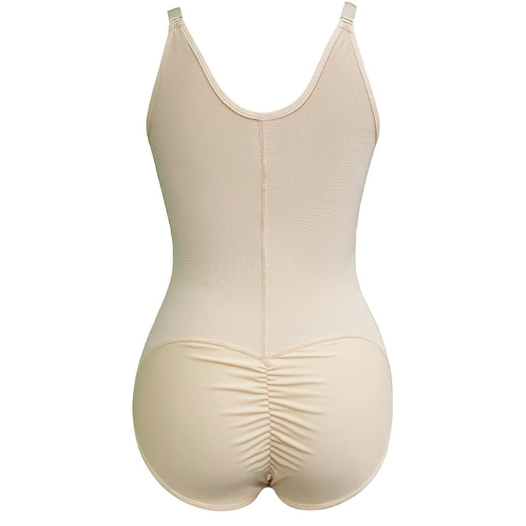 BATE Plus Size Shapewear Women Tummy Control Fajas Colombianas Body Shaper  Zipped Camisole Bodysuit 
