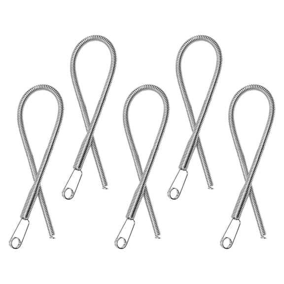LOLIPPYY 5-Pack Flexible Spring Drawstring Threader Tool Metal Cord Threading Device for Easy Elastic Waistband Rope Insertion Sewing Accessory