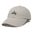 thumbnail image 5 of Dalix Salty Embroidered Cotton Beach Baseball Cap Adjustable Dad Hat Womens in Washed Stone White, 5 of 5
