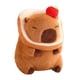 thumbnail image 2 of Muñeco de peluche de carpincho coleccionable, cómodo y suave, para decoración de habitación de niños. pan marrón oscuro, 2 of 9