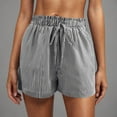 thumbnail image 5 of Taqqpue Womens Shorts Casual Striped Wide Leg High Waist Shorts Summer Drawstring Comfy Elastic Waist Shorts Running Active Outfits, 5 of 5