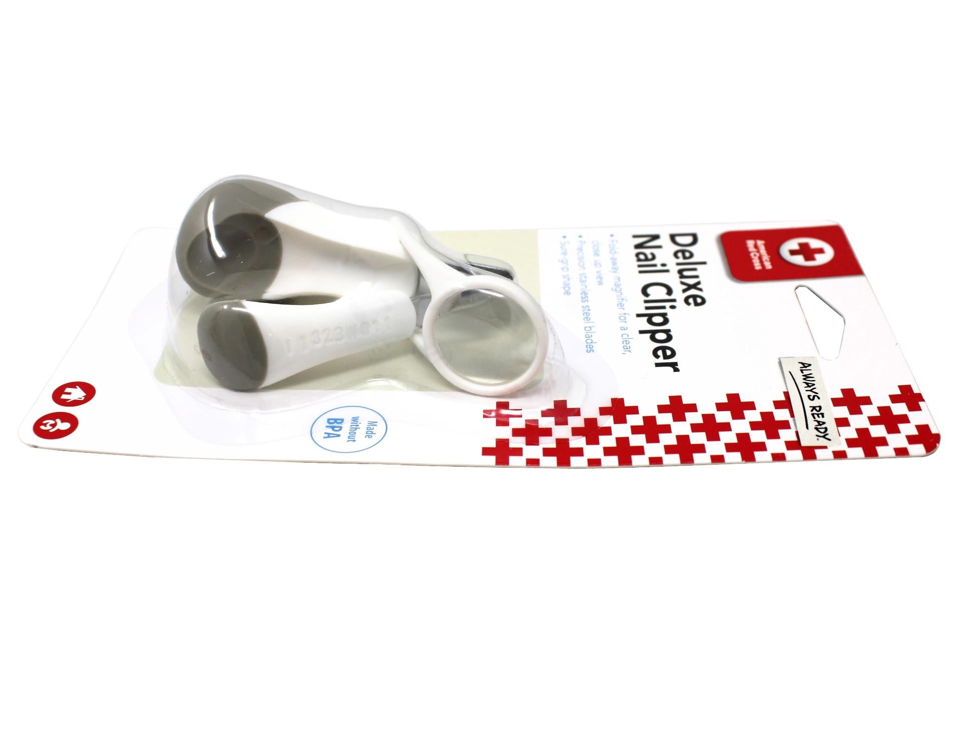 The First Years American Red Cross Deluxe Baby Nail Clippers with Magnifier, Infant Nail Clippers - 5 Pack