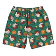 thumbnail image 3 of Uemuo Cartoon Turkey Pattern Men's Swim Trunks Hawaiian Beach Bathing Suit Swimsuits Beach Quick-Dry Shorts with Pockets-3X-Large, 3 of 9