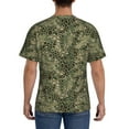 thumbnail image 2 of Naloa Green Snake Skin Men's T-Shirt Sport T-shirt Men's Basic Tee Casual Men's Shirt, Round Neck, Short Sleeves - 3X-Large, 2 of 5