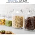 thumbnail image 5 of Glass Fido Jars - (Set of 2) 135.¼ Ounce - 4 Liter, with hinged hermetically Sealed Airtight lid for Fermenting, Canning, Preserving, With Exclusive Paksh Novelty Chalkboard Labels Set, 5 of 8