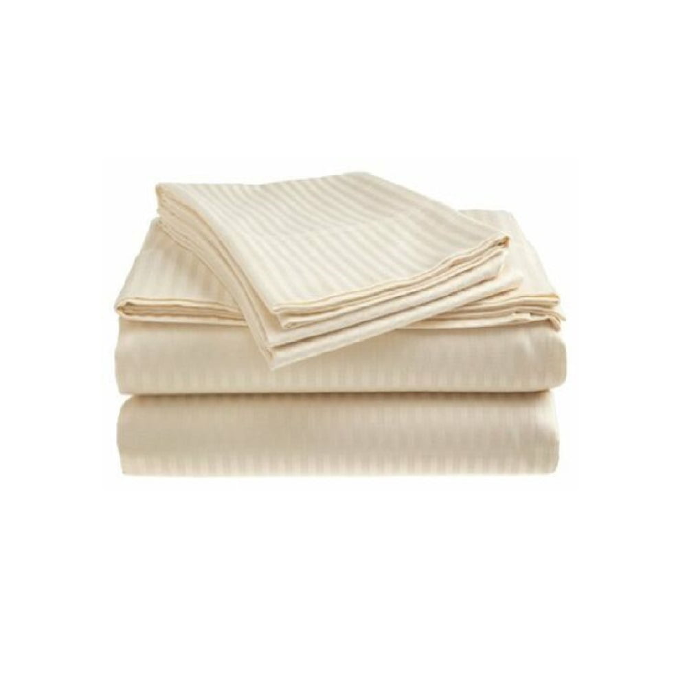100% Long Staple Cotton Soft Sat Details about   400 Thread Count Cotton Queen Sheets Set Ivory 