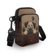 thumbnail image 3 of HELLHERO Dog Paw Print Pattern Small Crossbody Purse for Women Polyester Cross Body Purse with Double Deck, 3 of 7