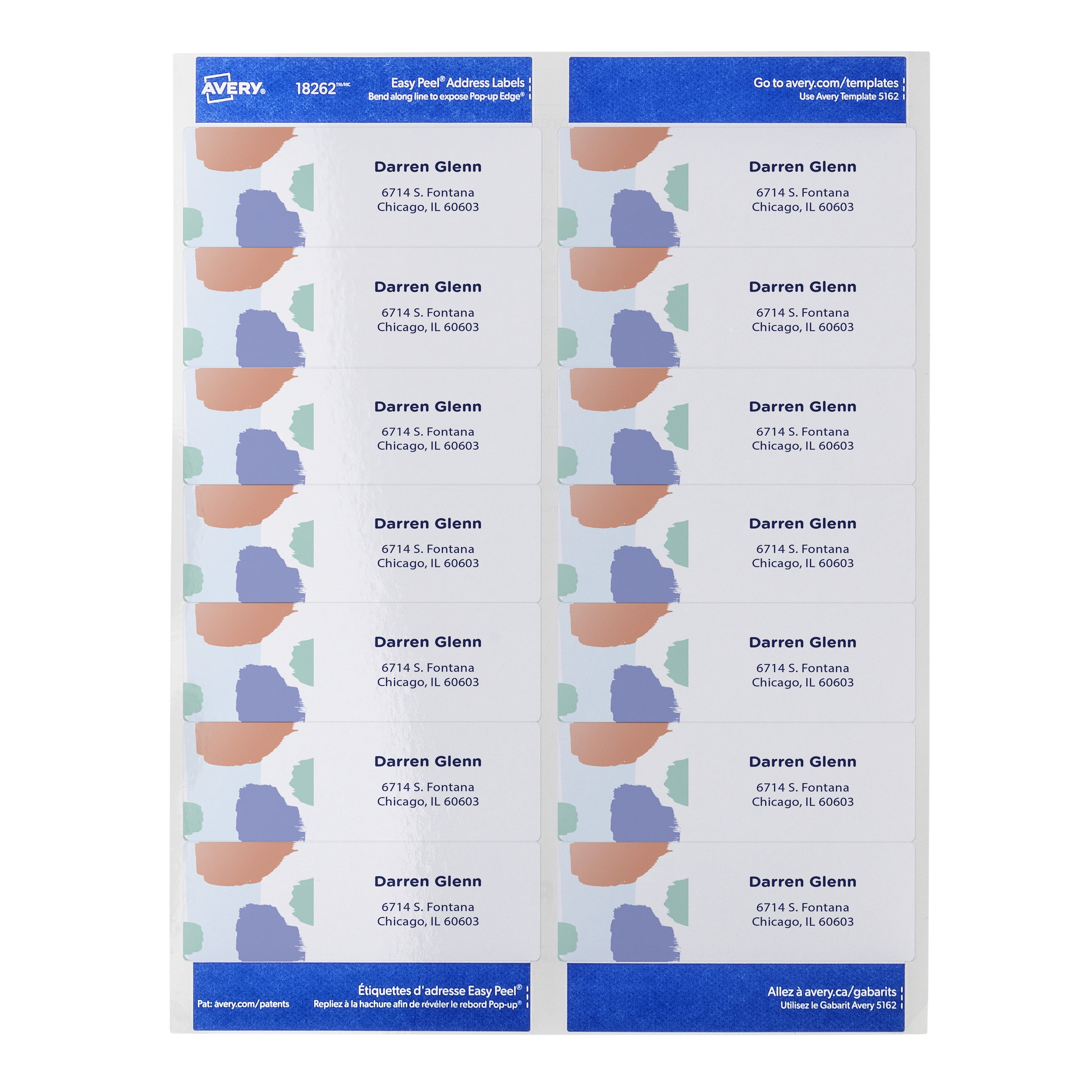 Avery 18262 Template Google Docs