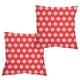 thumbnail image 2 of Fundas de almohada navideñas Fiudx Juego de 2 cojines rojos decorativos de 18x18 pulgadas, 2 of 6