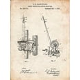 thumbnail image 2 of Borders, Cole 12x14 White Modern Wood Framed Museum Art Print Titled - PP747-Vintage Parchment Bobbin Winder for Sewing Machines Poster, 2 of 4