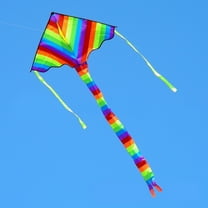 Tunhigl Classic Triangle Stunt Power Kite Outdoor Sport Fashion Toys Novelty Line Kite for 8  Years Old