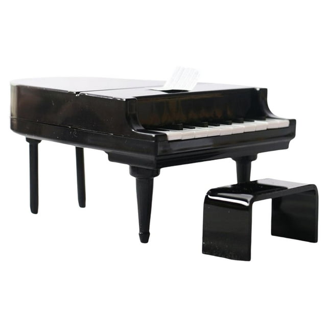 Modelo en Miniatura de Casa uñecas de Plástico, Modelo de Instrumento Musical de Decorión de Casa uñecas DIY con Partituras para Negro Sunnimix Piano en miniatura