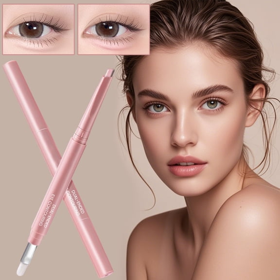Under Eye Highlighter Stick, Waterproof Natural 3D Contour and Highlighter, Silky-Smooth Long-Lasting Highlighter & Contouring Stick for Smudge-Proof, Shining Daily Makeup