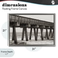 thumbnail image 4 of Stupell Industries Coastal Pier Angles Structure Gray Floating Frame Canvas Art, 31 x 21, by Nathan Larson, 4 of 8