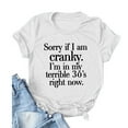 thumbnail image 2 of IROINNID Women's Casual Cute Letter Printed Round Neck Short Sleeve Tops Blouse T-Shirt Spring Saving, 2 of 3