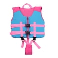 thumbnail image 1 of Greeniant Traje de baño de PVC con no inflado para nadar sin fugas, chaleco de flotabilidad para niños, equipo para vadear Chalecos salvavidas y chalecos Rosado SG, 1 of 6