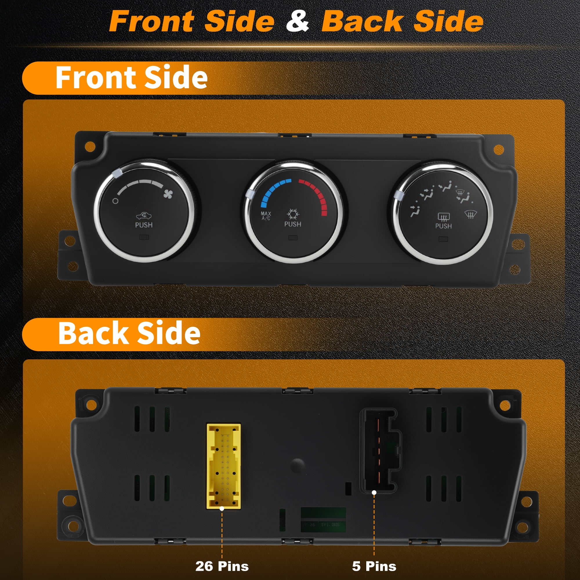 Unique Bargains A/C Heater Climate Control Module for Dodge for Ram 1500 10-12