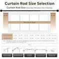 thumbnail image 5 of Curtain Rods for Windows 144 to 168, 1 Inch Adjustable Heavy Duty Gold Curtain Rod, Outdoor Indoor Room Divider Modern Drapery Pole, 144-168", 5 of 7