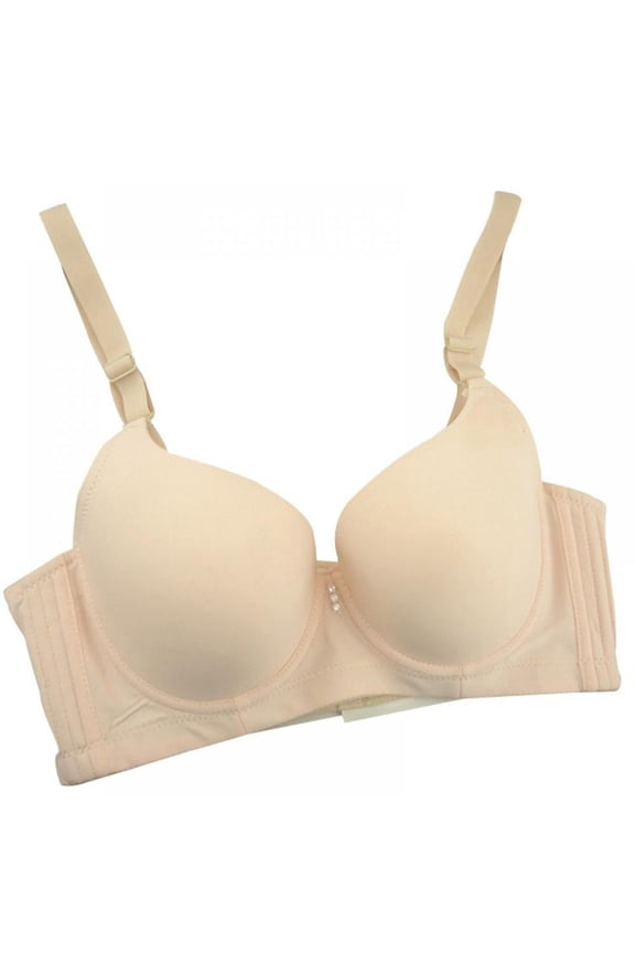 Women Plus Size Bra Adjustable Brassiere Seamless Lingerie Push Up Bra C D Cup Bras