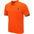 thumbnail image 2 of Men's Colosseum Orange Miami Hurricanes Santry Lightweight Polo, 2 of 3