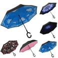 thumbnail image 3 of Dream Lifestyle Double Layer Inverted Umbrella, Reverse Umbrella Inside Out Windproof, Self Standing Anti-UV Windproof C-Shaped Handle, Colorful Inverted Upstanding Umbrella, 3 of 8