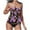 Multicolor-03, variant on DISKEBUISS Women's Swimsuit Set Fashion Print Bandeau with Shorts Bathing Suit Set Swim Suits