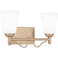 thumbnail image 2 of Quoizel Esther 2-Light Bronze Gold Bath Light, 2 of 7