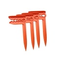 thumbnail image 3 of 4 estacas de playa para exteriores, anclas para toallas, soportes para mantas de picnic, resistentes al viento, con clips para sujetar toallas en naranja, 3 of 8