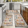 thumbnail image 6 of Kitchen Rugs Sets of 3 Non Slip Washable Kitchen Mats for Floor, Waterproof Kitchen Runner Rug, Floor Mat Carpet for Entryway, Laundry, Sink, Hallway, Bathroom, 6 of 12