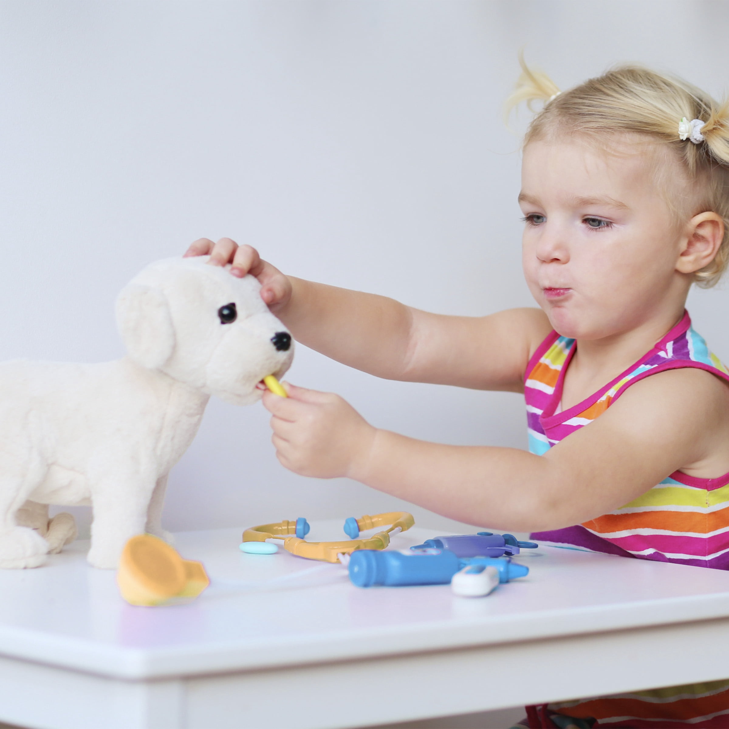 Kids Veterinary Set-11 Piece Complete Toy Set - Pretend Play Set by Hey! Play!