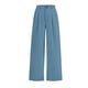 thumbnail image 5 of Amzcrzy Pantalones Vestir Mujer Color Liso S-2XL - Cintura Alta Elástica, Pliegues Frontales, Sin Cremallera, Bolsillos, Para Trabajo Azul, 5 of 5