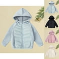 thumbnail image 2 of Otqutp Girls Lightweight Fleece Lined Puffer Jackets Zip up Hooded Down Coats Winter Warm Insulated Outerwear Windbreaker, 2 of 8
