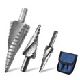 thumbnail image 2 of Pasos Bits Bits de madera Madera Madera Metal Espiral Perforación Bit Acero de alta velocidad DURBORTE DESBURRING Herramientas de mano reemplazables 3 paquetes Noticed TO001474-01, 2 of 7