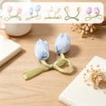 thumbnail image 1 of MTBLYS Capullos de tulipanes de tela para costura DIY | Flores artificiales suaves para lazos de cortinas y pinzas para el cabello | Accesorios para el cabello de nailon y elastano, 1 of 7