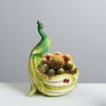 thumbnail image 2 of Ceramic Fleshy Plant Pot Planter Peafowl Shape Window Box Cactuses Plant Container Gift for Mom Bedroom Desk Decoration, 2 of 9