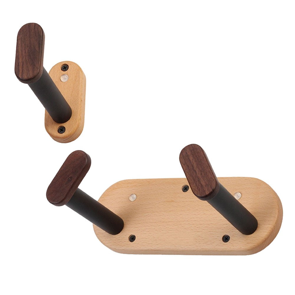 chengsi Wall Mount Guitar Hanger Hook Solid Beech Guitar Holder For Bass Ukulele Violin