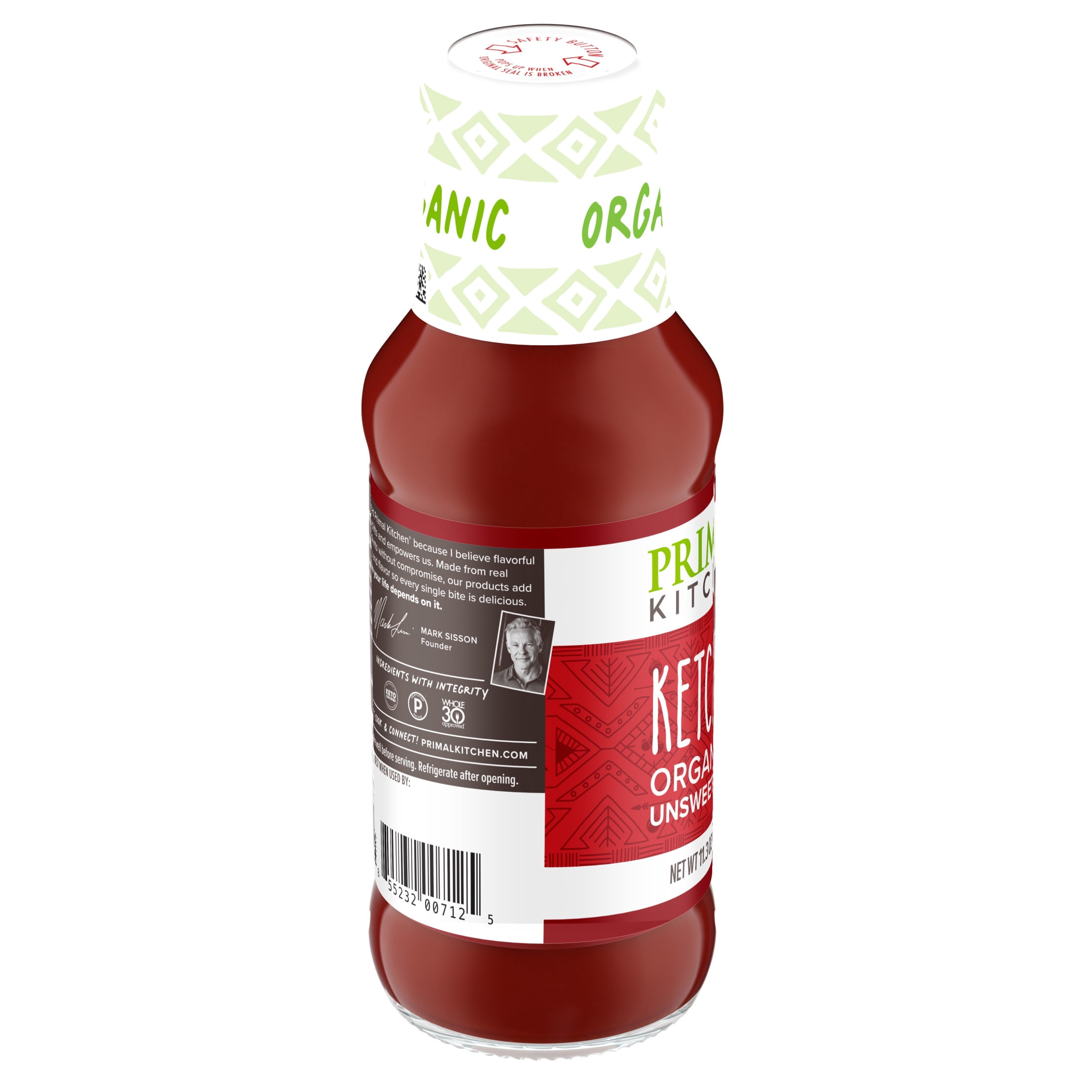 Primal Kitchen Organic and Unsweetened Ketchup 11.3 oz