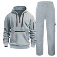 thumbnail image 3 of Mens Tracksuit - 2 Piece Sweatsuit for Men Hoodie Sweatsuits Full Zip Athletic Jogging Suits Workout Sports Set Sportswear, 3 of 3