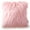 Pink, variant on Phantoscope Merino Style Luxury Faux Fur Series Decorative Throw Pillow, 26" x 26", Beige, 1 Pack