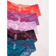 thumbnail image 4 of 5 Pack Lace Underwear for Women Sexy Cheeky Panties Seamless Women's Underwear Hipster Ladies No Show Breathable Bikini, 4 of 6
